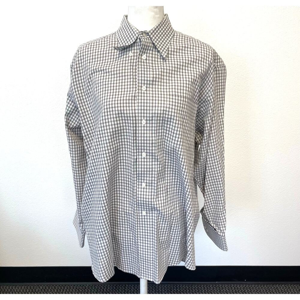Sevile Row Men's Button up Long Sleeve Dress Shirt Size 16.5" 32/33